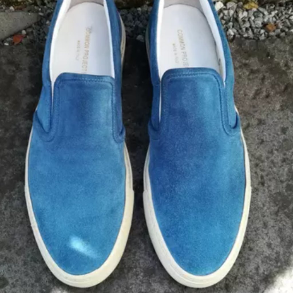 Common Projects Slip On Suede Blue